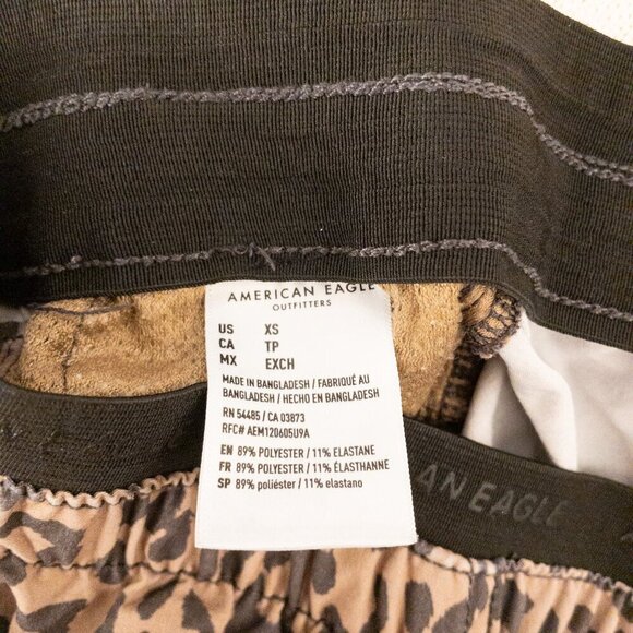 American Eagle Leopard Print Running Shorts – XS | Lightweight & Stretchy - Picture 4 of 4